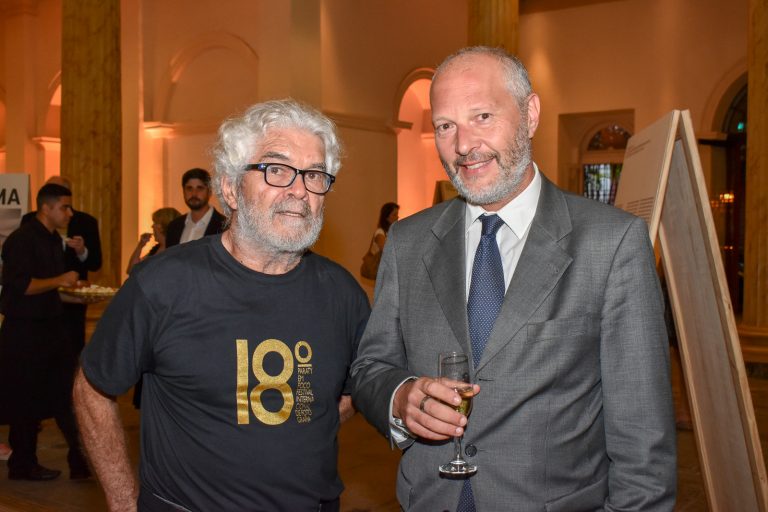 Giancarlo Mecarelli e Massimiliano Iacchini(consul geral da Italia)