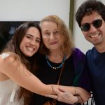 Anna Bella Geiger com Antonia e Gabriel Borges