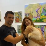 O casal José de Freitas e Gaby Busich com Flake