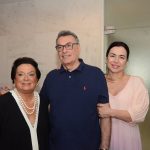 Christina Veras com o casal Marcos Fontes