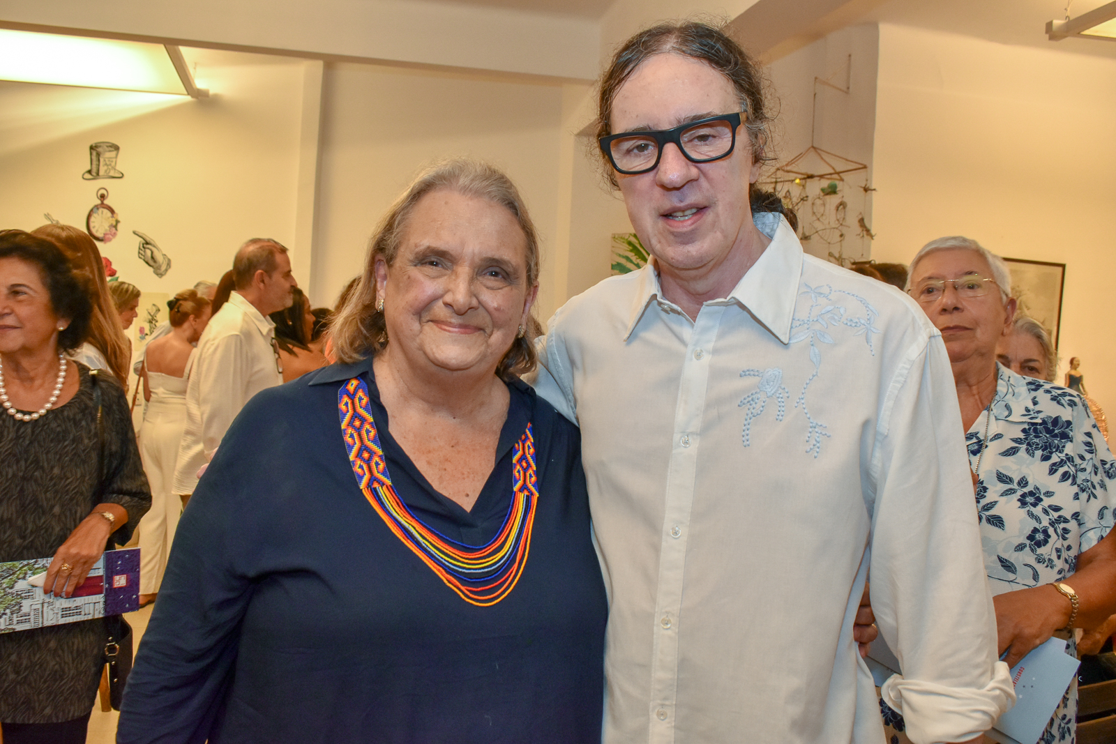 Maria Cecilia Almeida e Silva e Geraldo Carneiro