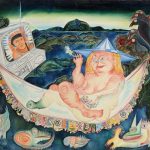 ADIR SODRÉ DE SOUZA (1962) Turista no Pantanal, 1983 óleo sobre tela, 99,5 x 118,5 cm coleção Lêo Pedrosa_JA-115753_© Jaime Acioli