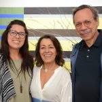 Janaína Cerutti, Lucia Meneghini e Hernani Heffner