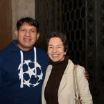 Yamalui Kuikuro (Pesquisador do Xingú - IMS) e Eleana Pradilla