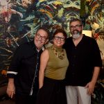 Ana Durães entre Edson Tebaldi e arquiteto José Marinho