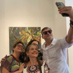 Ana Durães com Monica Xexéo e seus irmão, José Eduardo Figueiredo Branschweiger e Izabela Figueiredo Branschweiger