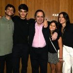 Edu Lobo e seus netos - João , Eduardo, Cecília e Beatriz