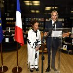 Myrian Dauelsberg e o embaixador Emmanuel Lenain