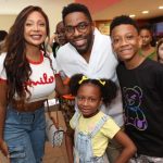 Lazaro Ramos, Drika Marinho e os  filhos