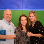 Renata Cazzani entre Luiz Felipe e Monica Mendes