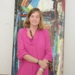 A artista Gloria Seddon