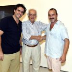 Ludwig e seu pai Ludwig Danielian e Thiago Rocha Pitta