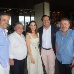 Alexis de Vaulx, Olivier Ginon CEO mundial da GL Events, Milena Palumba, CEO Brasil, Netto Moreira, Diretor Geral do hotel Fairmont, Gerard Marechal, Consul Geral da França
