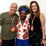 Peck Mecenas , Chico César e Patricia Lins e Silva