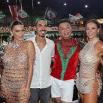 Mariana Goldfab, Diretor de Marketing da Liesa Gabriel David, David Brazil e Rainha Paolla Oliveira