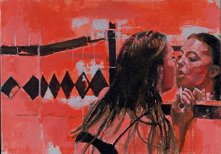 5-CONFINADAS 2021 Acrílica sobre tela 0,23 x 0,32m