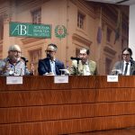 Luiz Lobo, Mário Feijó, Merval Pereira e Geraldo Carneiro