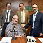 Geraldo Carneiro, Merval Pereira, Luiz Lobo e Mário Feijó