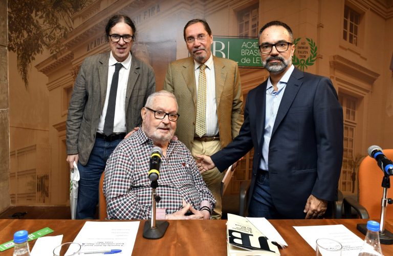 Geraldo Carneiro, Merval Pereira, Luiz Lobo e Mário Feijó