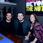 Hugo Bonemer (ator), Pedro Antonio Paes (diretor de Cinema) e Bruna Pugliese