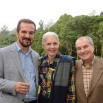 Sergio Chamone com o casal Eileen e Luís Fernando de Athayde