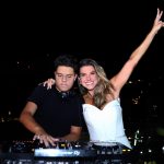DJ Pedro Rzezinski e sua mãe Cinthia Monnerat