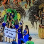 Protesto dos integrantes do Boi Caprichoso