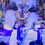 Rossy Amoedo, ao centro, presidente do Boi Caprichoso