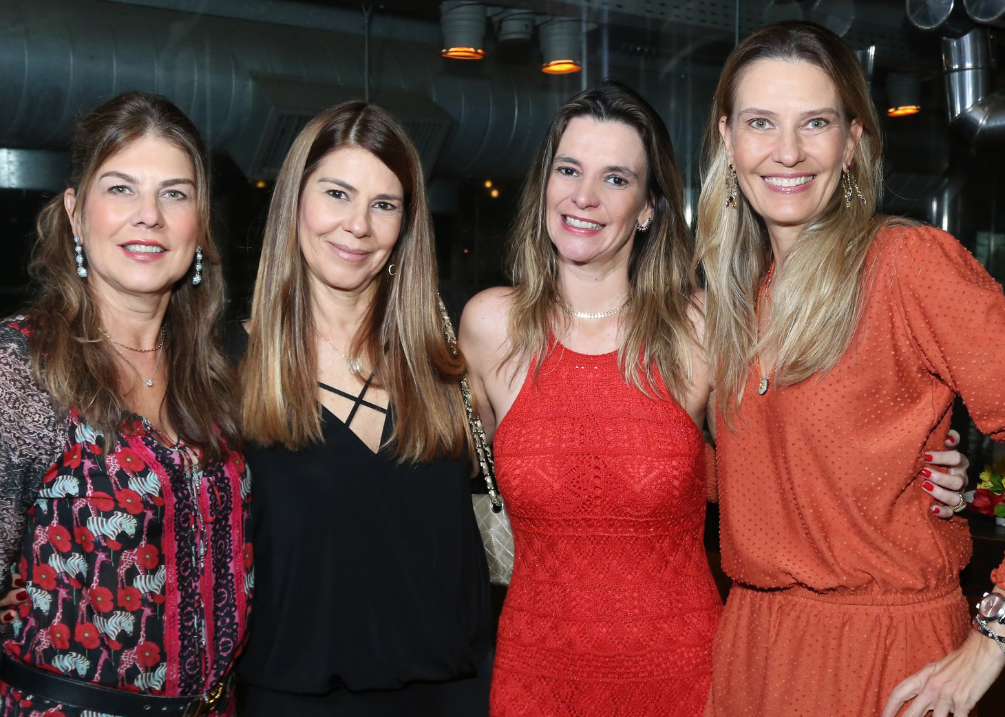 Tininha Tostes, Andrea Gerbauld, Ilka Tostes e Gilda Tostes