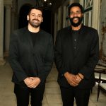 O maestro Carlos Sarria e o harpista Adan Vasquez