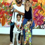 O casal Filipe Jardim e Helena Dapote e as filhas Irene e Gabriell