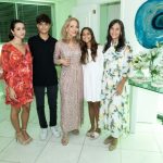 Ana de Paula com filha Andrea e netos Pedro, Clara e Luana