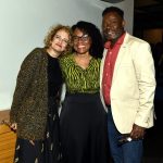 Daniela Matera e os curadores - Claudia Rocha e Reginaldo Tobias de Oliveira - AGO 2024 - CG