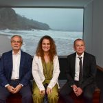 Max Perlingeiro com Gonçalo Ivo e KatiaMaciel.