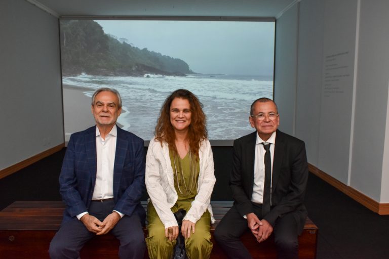 Max Perlingeiro com Gonçalo Ivo e KatiaMaciel.