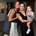 Luciana Grether, Celina Portella e seu filho Otto