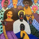 Dia as mães, acrílica sobre tela