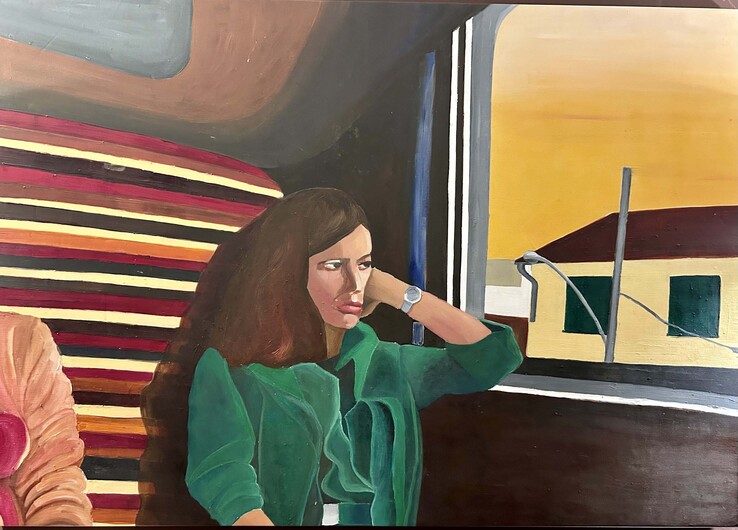 Fernanda Leme_No Trem_2018_acrílica e óleo sobre tela (1)