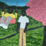 Pai e filho, óleo sobre tela