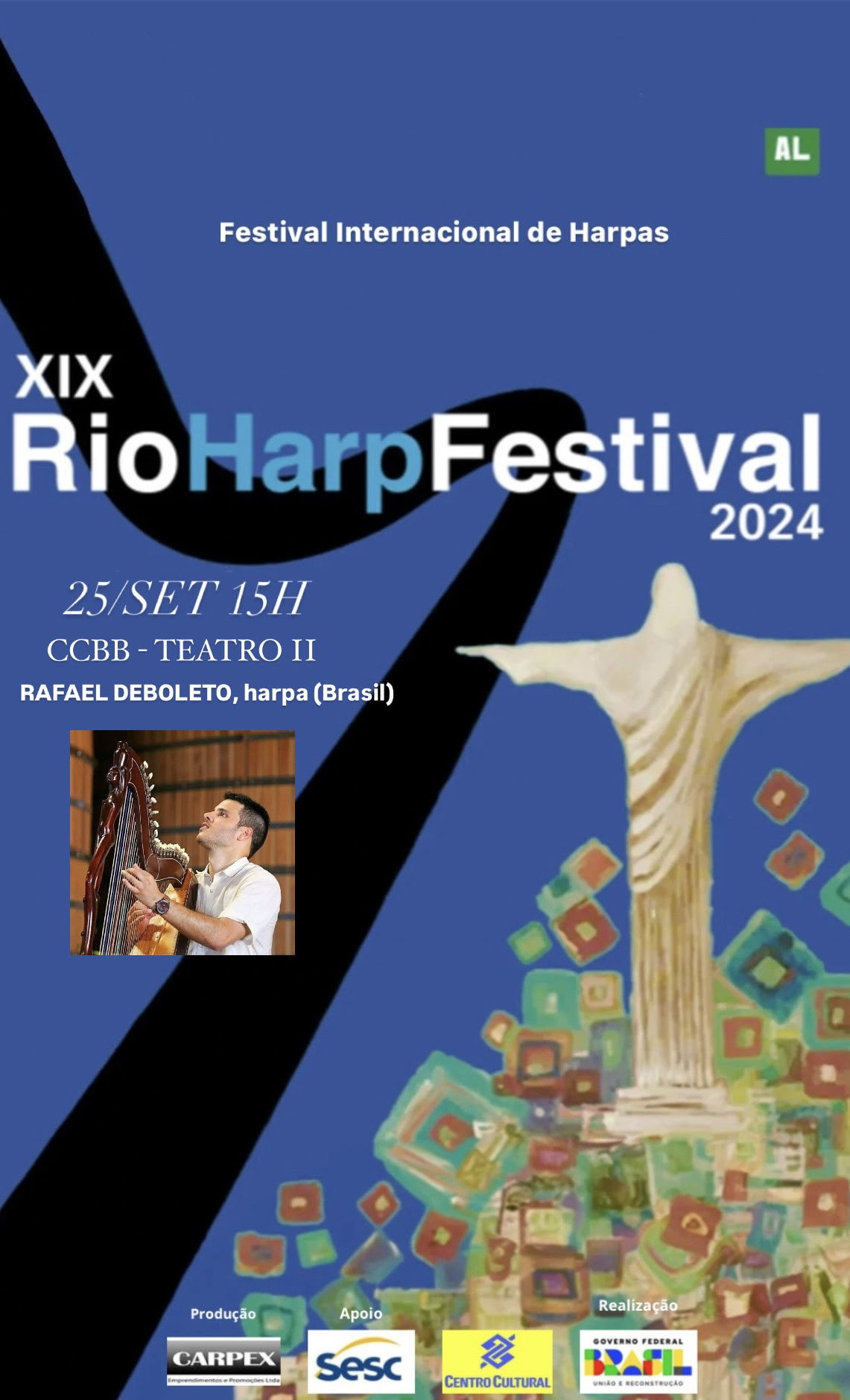 XIX RioHarpFestival – Apresentações de Hoje no CCBB/RJ
