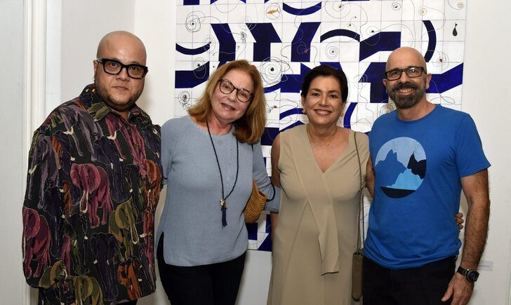 _DSC6357 Alexandre Sá , Laura Burnier , Fernanda Leme e Romildo Silva Filho - Exposição FERNANDA LEME - OUT 2024 - CG