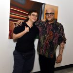 _DSC6436 Manoela Cavalinho e o curador Alexandre Sá - Exposição FERNANDA LEME na Z42 ARTE - OUT 2024 - CG.