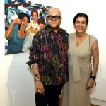 _DSC6448 O curador Alexandre Sá e Fernanda Leme - Exposição FERNANDA LEME na Z42 ARTE - OUT 2024 - CG