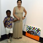 _DSC6488 Samuel Castelo Branco e sua madrinha Fernanda Leme - Exposição FERNANDA LEME na Z42 ARTE - OUT 2024 - CG