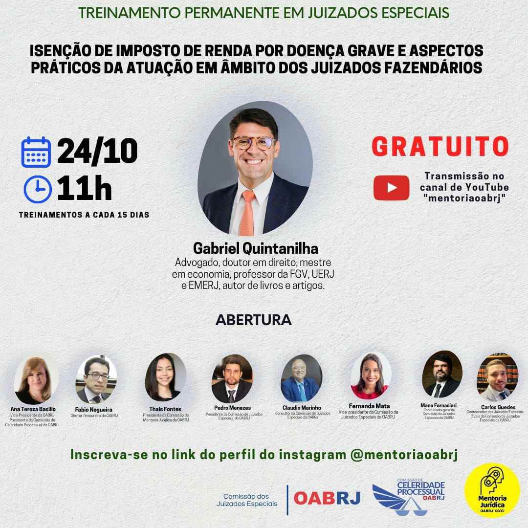 Isenção de IR por Doença Grave: Palestra de Ana Tereza Basílio