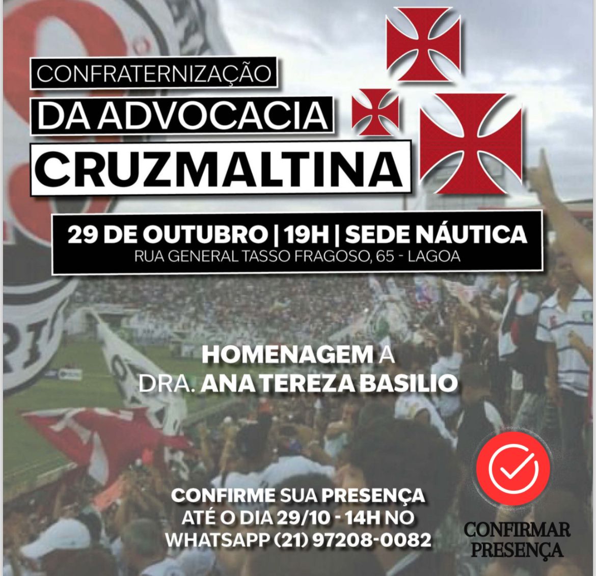 Homenagem da Advocacia cruz-maltina