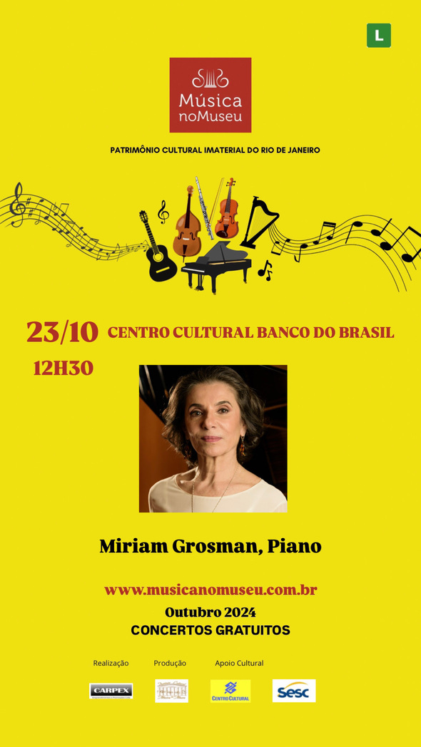 Concerto de Piano no CCBB – Quarta-feira, 23 de outubro