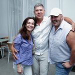 Flavia Monteiro, Cacau Hygino e Alex Palmeira(visagista)