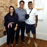 O casal Fabio e Letícia Cardoso e Toz