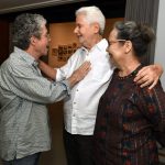 Milton Guran e o casal Antonio Augusto e Bazinha Fontes